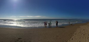 beach wide angle with people at distance